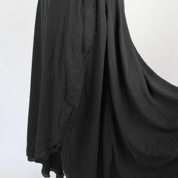 VENUS Black Tuxedo Maxi Dress Size 2 - Picture 6 of 8
